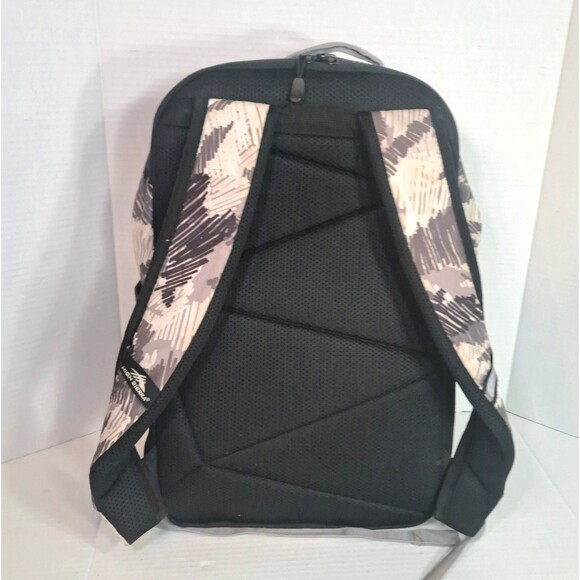High Sierra 18" Backpack Unisex Dual Opening Pockets Camo Gray Black Book Bag - Picture 3 of 9